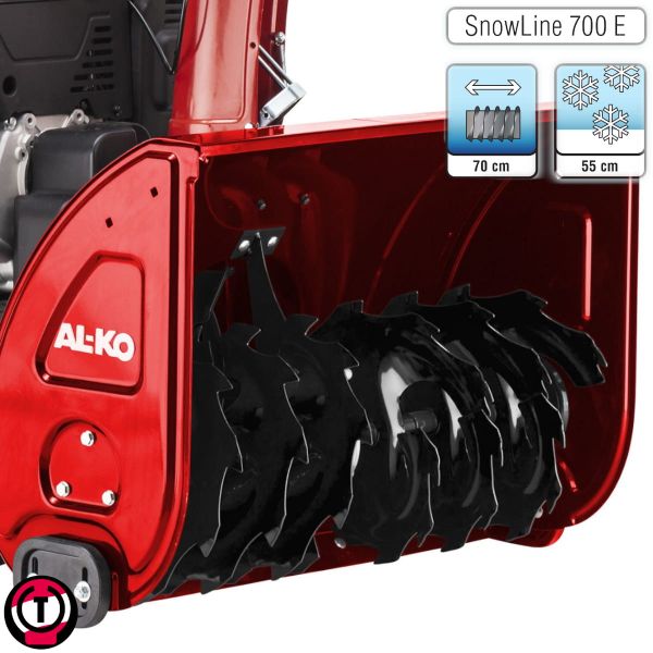 2-stufige Fördertechnik AL-KO Schneefräse Snowline 700.4 E LED