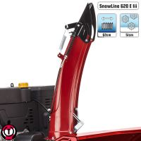 AL-KO Snowline 620.4 E Iii LED zweistufige Benzin Schneefräse mit Auswurf