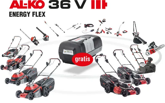 AL-KO Akku-Plus-Wochen 2022 Gratis ENERGY FLEX Akku