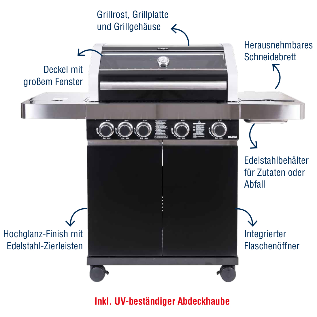 MASPORT Gasgrill MG4000